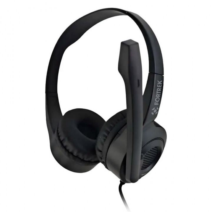Headset Fortrek Office HBS102, USB, Com Microfone, Preto - 86949