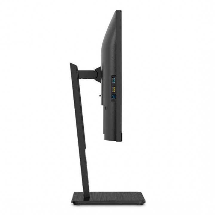 Monitor Pivot 23,8” LED AOC, Widescreen 100Mhz, USB, Vesa, Com Ajuste De Altura, VGA, HDMI, DP, Preto - 24E3UF
