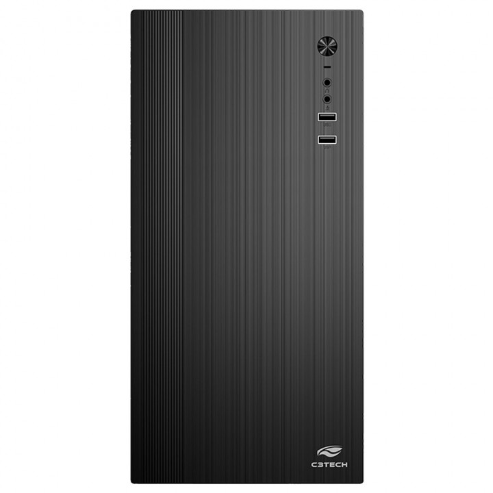 Gabinete C3Tech ATX, Com Fonte 200W, Preto - MT-39BK