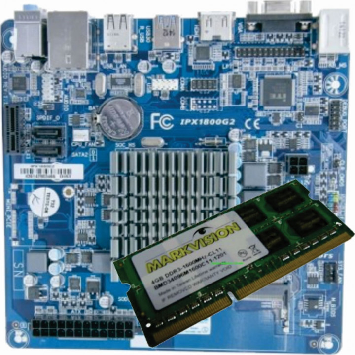 Kit Upgrade AMD Dual A68N-2100K 1.35GHz, Memória 8GB DDR3 1600MHz