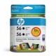 CARTUCHO HP 56 TWIN PACK (2XC6656AL) C9319FL PRETO - HP