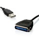 CABO CONVERSOR USB / PARALELA MULTILASER PRETO - WI198 CABO CONVERSOR USB / PARALELA MULTILASER PRETO - WI198