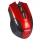 Mouse Bright, USB, 3 Botões, Preto e Vermelho - 02210