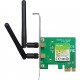 Placa De Rede Sem Fio TP-Link, PCI Express Wireless N 300 Mbps, Branco - TL-WN881ND