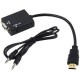 Cabo Conversor HDMI M X VGA F PC-PS3-Projetor Áudio Cabo 24cm CB0109GT CO-01 - CB0109B