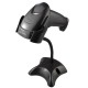 Leitor de Código de Barras Laser Com Suporte C3Tech, Preto - LB-50BK Leitor de Código de Barras Laser Com Suporte C3Tech, Preto - LB-50BK