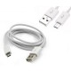 Cabo USB Para V8, Cabo 90 Centimetros, Branco - CB0065W Cabo USB Para V8, Cabo 90 Centimetros, Branco - CB0065W