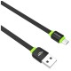 CABO USB X MICRO USB 1 METRO PRETO/VERDE CB-100BK - C3Tech