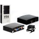 Adaptador Conversor VGA Para HDMI Com Áudio RCA, Preto, Video Converter CO-05 AD0159C - AD0159KP