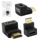 Adaptador HDMI M X HDMI F 90 Graus Dex, Preto, CN-05 HF-95 - AD0104