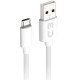 Cabo USB x Micro USB V8 C3Tech, 1 Metro, Nylon Branco - CB-M11WH