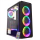 Gabinete Gamer K-Mex Infinity V, CG-05G8, Mid Tower, RGB, Lateral em Acrílico, Sem Fonte, Preto - CG-05G8 Gabinete Gamer K-Mex Infinity V, CG-05G8, Mid Tower, RGB, Lateral em Acrílico, Sem Fonte, Preto - CG-05G8