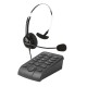 Telefone Headset Ajustável Atendimento Automático Telemarketing, Intelbras, RJ9, Preto - HSB40