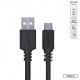 Cabo Para Celular Smartphone USB A 2.0 Para USB Tipo C ,1 Metro, Preto - PUACP-01