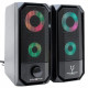Caixa de Som Gamer Husky Storm Rainbow, LED RGB, 6W, USB, Preto - CX-HST-RA Caixa de Som Gamer Husky Storm Rainbow, LED RGB, 6W, USB, Preto - CX-HST-RA