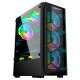 Gabinete Gamer Hayom GB1706, Tampa Lateral de Vidro, Com 3 Fans, LED RGB, Preto, Sem Fonte - GB1706 Gabinete Gamer Hayom GB1706, Tampa Lateral de Vidro, Com 3 Fans, LED RGB, Preto, Sem Fonte - GB1706