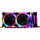 Kit FAN Gamer K-Mex, AFJ1225, ARGB, 3 Fans 120mm, 1 Fita LED e Controle - AFJ1225JP437B0X Kit FAN Gamer K-Mex, AFJ1225, ARGB, 3 Fans 120mm, 1 Fita LED e Controle - AFJ1225JP437B0X