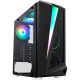 Gabinete Gamer K-Mex Black Hawk, CG-05QI, Painel LED RGB, Lateral em Vidro, Preto - CG05QIRH0010B0X Gabinete Gamer K-Mex Black Hawk, CG-05QI, Painel LED RGB, Lateral em Vidro, Preto - CG05QIRH0010B0X