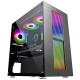 Gabinete Gamer K-Mex Bifrost IV, CG-02RU, RGB, Mid Tower, Lateral em Vidro, Preto - CG02RURH002CB0X Gabinete Gamer K-Mex Bifrost IV, CG-02RU, RGB, Mid Tower, Lateral em Vidro, Preto - CG02RURH002CB0X