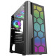 Gabinete Gamer K-Mex Multiverso, CG-02TT, Painel LED RGB, Lateral em Vidro, Sem FAN, Preto - CG02TTRH0010B0X Gabinete Gamer K-Mex Multiverso, CG-02TT, Painel LED RGB, Lateral em Vidro, Sem FAN, Preto - CG02TTRH0010B0X