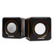 Caixa de Som Multimídia Hayom, USB, 3W RMS, Preto e Laranja - KM2501 Caixa de Som Multimídia Hayom, USB, 3W RMS, Preto e Laranja - KM2501