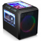 Gabinete Gamer K-Mex Microcraft 3, CG-03RC, Lateral em Acrílico, Sem Fonte, 1 Fan 5 Cores, Preto - CG03RCRH003CB0X Gabinete Gamer K-Mex Microcraft 3, CG-03RC, Lateral em Acrílico, Sem Fonte, 1 Fan 5 Cores, Preto - CG03RCRH003CB0X