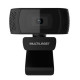 Webcam Multilaser Full HD, 1080p, 4K, Microfone, USB Plug and Play, Preto - WC050 Webcam Multilaser Full HD, 1080p, 4K, Microfone, USB Plug and Play, Preto - WC050