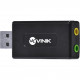 Adaptador Placa de Som Vinik, USB 7.1 Canais Virtual, AUSB71, Preto - 25541