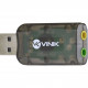 Adaptador Placa de Som Vinik, USB 5.1 Canais Virtual, AUSB51, Preto - 25540