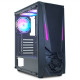 Gabinete Gamer K-Mex Jaeger 1, CG-01JT, Lateral em Vidro, Led RGB, Sem Fan, Preto - CG01TJRH001CB0X Gabinete Gamer K-Mex Jaeger 1, CG-01JT, Lateral em Vidro, Led RGB, Sem Fan, Preto - CG01TJRH001CB0X