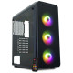 Gabinete Gamer K-Mex Infinity A1, CG-A1G8, RGB, Lateral em Vidro, 3 Fans, Preto - CGA1G8RH011CB0X Gabinete Gamer K-Mex Infinity A1, CG-A1G8, RGB, Lateral em Vidro, 3 Fans, Preto - CGA1G8RH011CB0X
