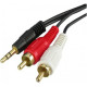 Cabo P2 M x 2 RCA M, 2 Metros, X-Cell, Preto - XC-P2ST-2RCA-2M Cabo P2 M x 2 RCA M, 2 Metros, X-Cell, Preto - XC-P2ST-2RCA-2M