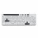TECLADO MULTILASER GK120 COM SUPORTE DE SMARTPHONE USB COM FIO ABNT2 BRANCO - TC264 TECLADO MULTILASER GK120 COM SUPORTE DE SMARTPHONE USB COM FIO ABNT2 BRANCO - TC264