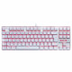 Teclado Mecânico Gamer Redragon Mitra K551W, LED Vermelho, Switch MK2 Red, Branco - K551W (RED) Teclado Mecânico Gamer Redragon Mitra K551W, LED Vermelho, Switch MK2 Red, Branco - K551W (RED)