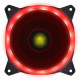 Cooler FAN Gamer Vinik, 12cm, VX Gaming V.Ring, Anel de LED Vermelho, VRingR Preto - 29564