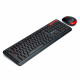 KIT TECLADO E MOUSE SEM FIO C3 TECH PRETO E VERMELHO - K-W100BK KIT TECLADO E MOUSE SEM FIO C3 TECH PRETO E VERMELHO - K-W100BK