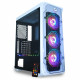 Gabinete Gamer White Trooper Polygon K-Mex, 3x Fan ARGB, Lateral em Acrílico, Branco - CG-07B1 Gabinete Gamer White Trooper Polygon K-Mex, 3x Fan ARGB, Lateral em Acrílico, Branco - CG-07B1