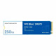 SSD WD Blue SN570 NVMe M.2, 250GB, PCIe Gen3 x4, NVMe v1.4, Leitura 3300MBs e Gravação 1200MBs - WDS250G3B0C