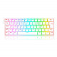 Teclado Mecânico Gamer Redragon Draconic Lunar, RGB, 60%, Switch Blue. ABNT, Bluetooth, Branco - K530W-RGB-PRO (PT-BLUE)