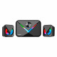 Caixa De Som Gamer Bright Multimídia Speaker, LED, RGB, USB, 11W, Preto - CX004 Caixa De Som Gamer Bright Multimídia Speaker, LED, RGB, USB, 11W, Preto - CX004