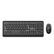 Kit Teclado e Mouse Sem Fio Lecoo, Membrana, 1200DPI, Preto - KW202