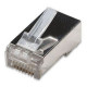 Conector RJ45 CAT6 8 Vias Blindado Modular PLUG 8X8 - 062-0048