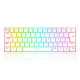 Teclado Mecânico Gamer Redragon Draconic Pro, RGB, 60%, Switch Brown. ABNT, Bluetooth, Branco - K530W-RGB-PRO (PT-BROWN)