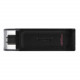 Pen Drive Kingston 128GB DataTraveler 70, USB, Type-C 3.2, Preto - DT70/128GB