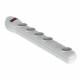 Filtro De Linha 5 Tomadas Qualitronix, Bivolt, Branco - QFL5B Filtro De Linha 5 Tomadas Qualitronix, Bivolt, Branco - QFL5B