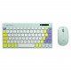 Kit Teclado e Mouse Sem Fio C3tech, USB Nano 2,4GHz, Com Teclas de Membrana, Verde - K-W71GN Kit Teclado e Mouse Sem Fio C3tech, USB Nano 2,4GHz, Com Teclas de Membrana, Verde - K-W71GN