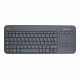 Teclado Sem Fio C3Tech, Com Touchpad Integrado, ABNT2, Conexão USB, Preto - K-WT200BK Teclado Sem Fio C3Tech, Com Touchpad Integrado, ABNT2, Conexão USB, Preto - K-WT200BK