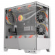 Gabinete Gamer PCYes Forcefield Twr White Ghost, ATX, Mid-Tower, Vidro Temperado, Sem Fonte e Fan, Branco - GFFTWRWG Gabinete Gamer PCYes Forcefield Twr White Ghost, ATX, Mid-Tower, Vidro Temperado, Sem Fonte e Fan, Branco - GFFTWRWG