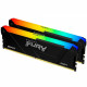 Memória Kingston Fury Beast, RGB, 32GB (2X16GB), 3200MHz, DDR4, CL16, Preto - KF432C16BB12AK2/32 Memória Kingston Fury Beast, RGB, 32GB (2X16GB), 3200MHz, DDR4, CL16, Preto - KF432C16BB12AK2/32