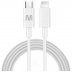 Cabo de Dados Lighting 8 Pinos/USB-C Para Iphone Multilaser, Branco - WI454